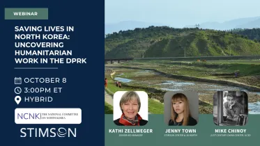 Join NCNK and 38 North for a book talk with co-authors of “Miss Kathi: Saving Lives in North Korea” Kathi Zellweger and Mike Chinoy